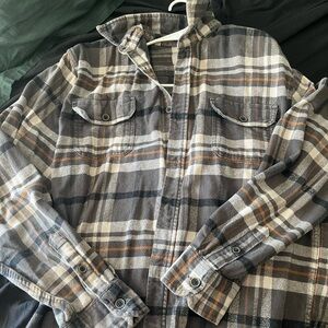 Plaid Button-Up Flannel